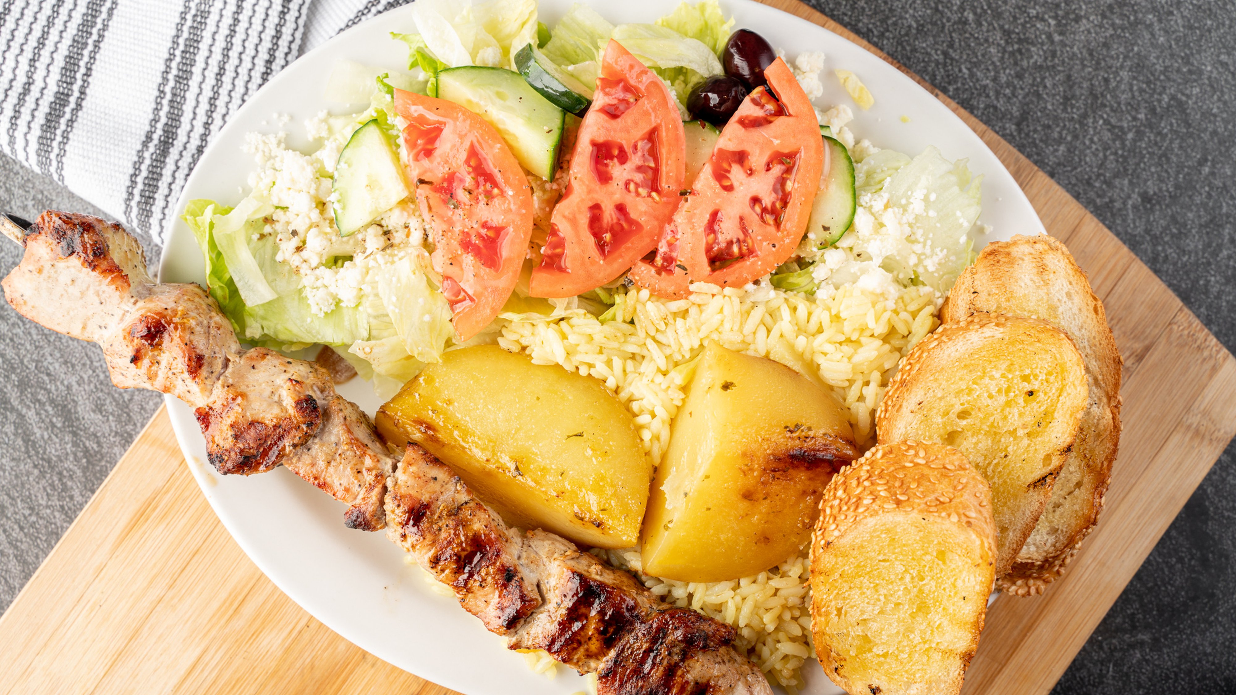 Chicken Souvlaki on a Stick