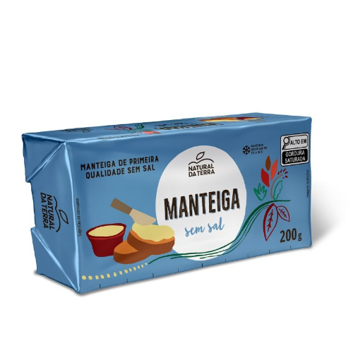 Manteiga sem Sal Natural da Terra 200G