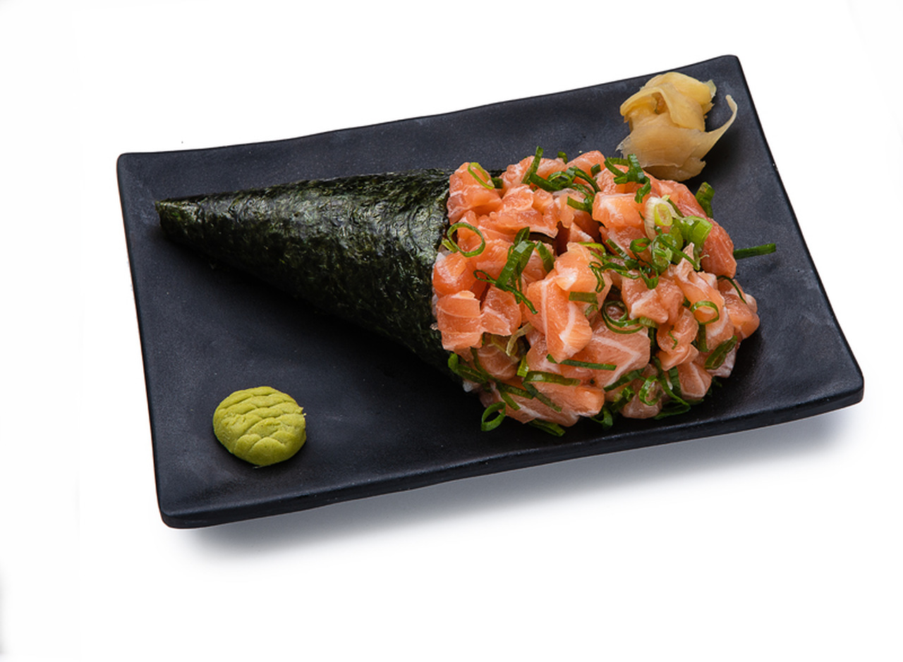 Temaki Salmão Cebolinha