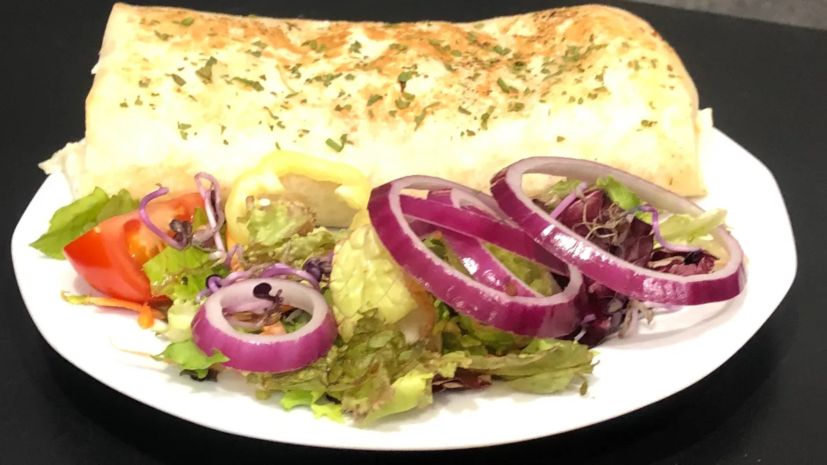 WRAP zöldséges tekercs jól átsütve