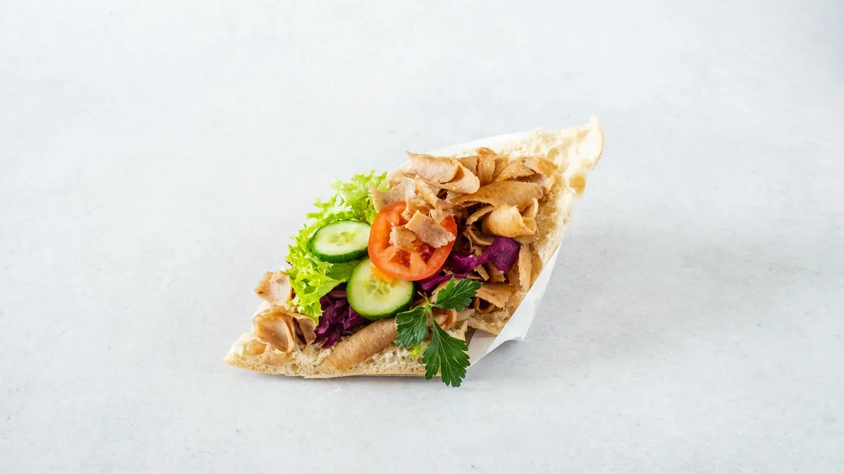 7. Malý döner kebab