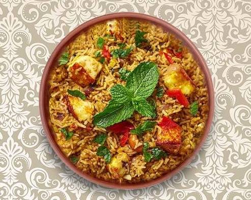 Clay Pot Cottage Cheese Biryani