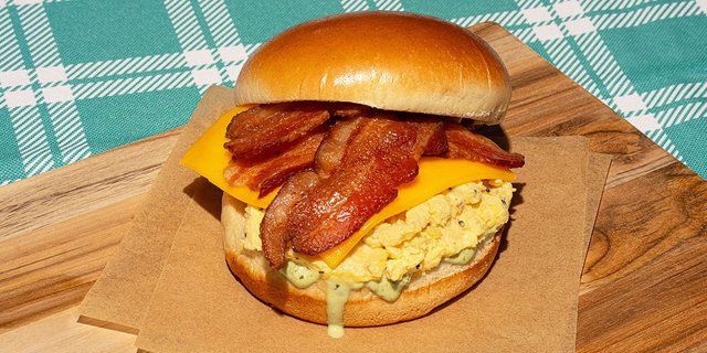 Bacon, Egg and Chimichurri Sandwich