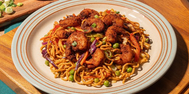 Keith's Spicy Shrimp and Noodles