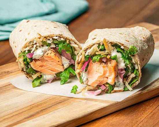 Garlic Herb Salmon Wrap