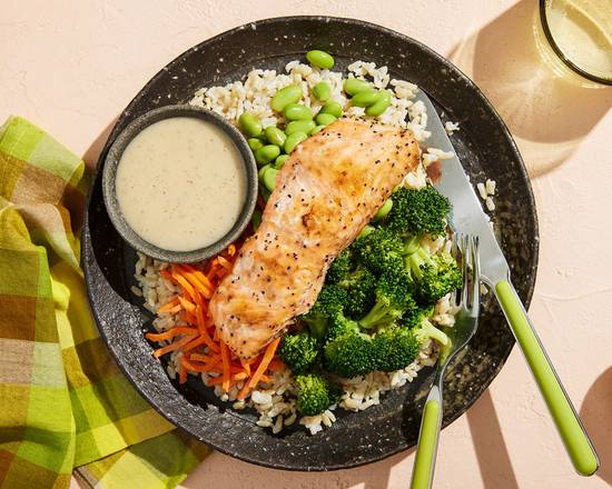Lemon Maple Salmon Bowl