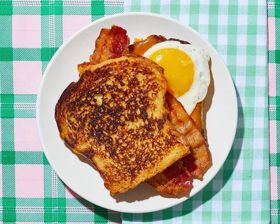 Le Bacon, Egg, and Cheese French Toast Sandwich