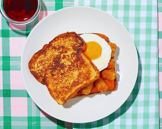 Le Potato, Egg, and Cheese French Toast Sandwich