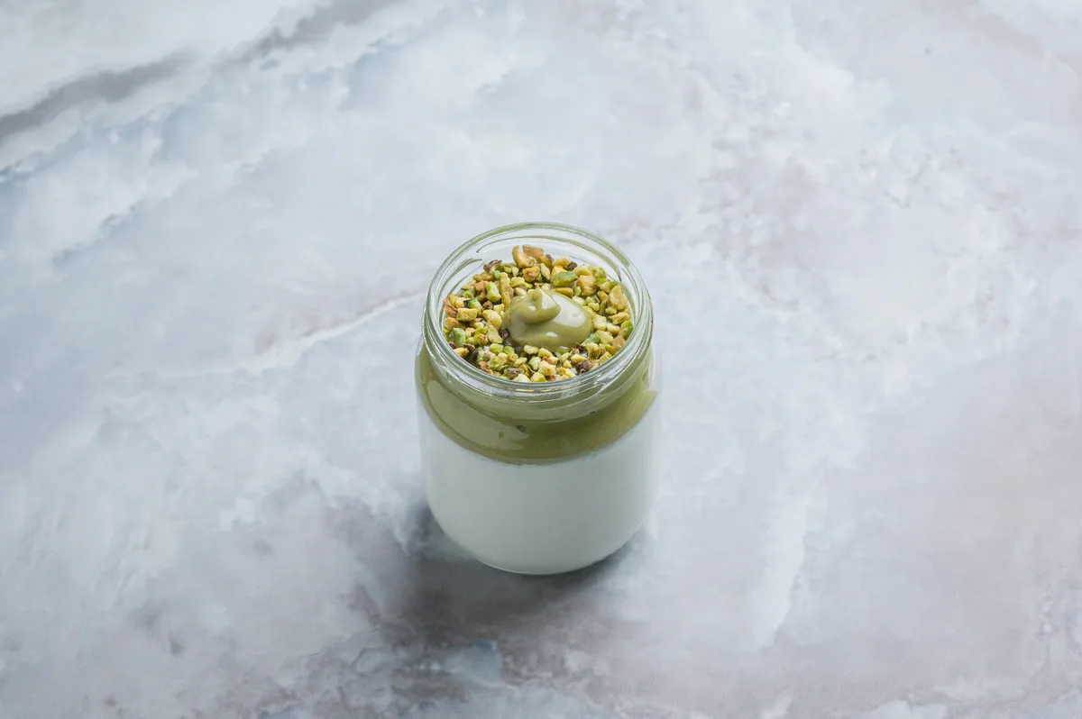 Pisztáciás panna cotta