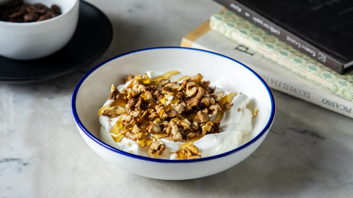 Walnuts, Honey Yogurt Bowl