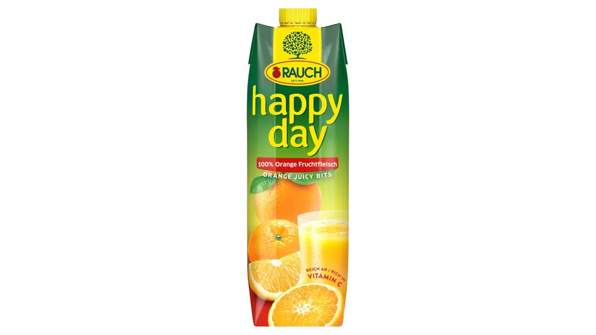 RAUCH HAPPY DAY ORANGE JUICE - 1 LTR - 100%