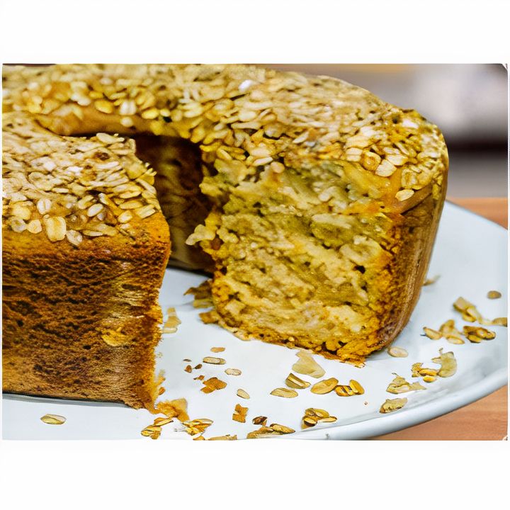 Bolo de Banana com Granola