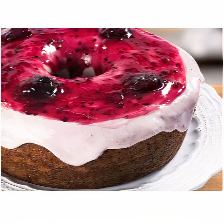 Bolo Mousse de Frutas Vermelhas