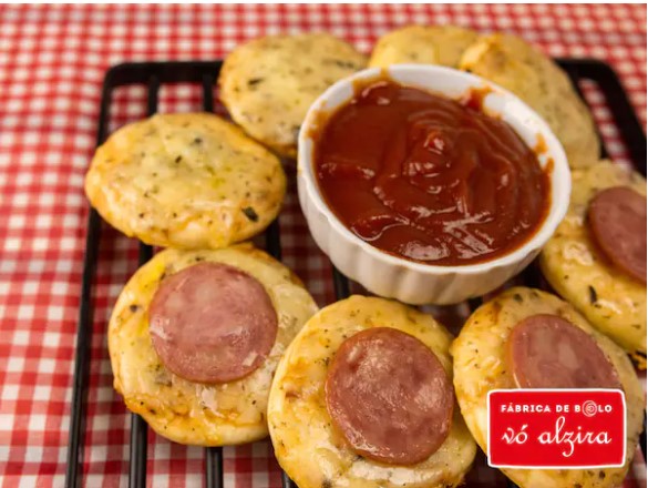 Mini Pizza de Calabresa