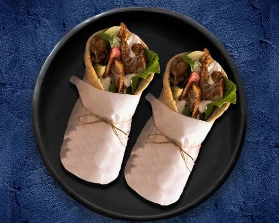 Shredded Chicken Shawarma Wrap