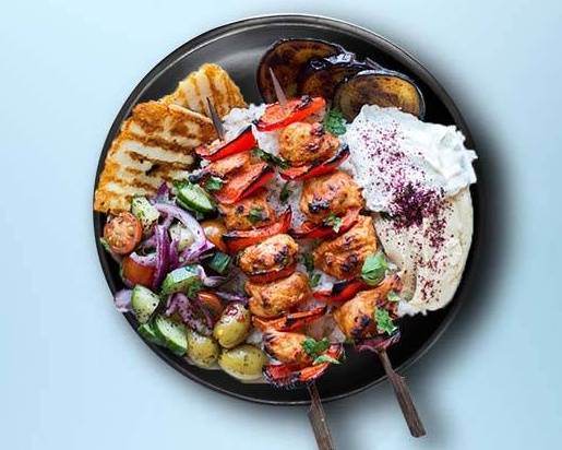 Chusky Chicken Kabob Plate