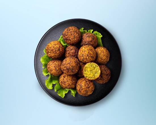 Falafel Fritters With Pita Bread