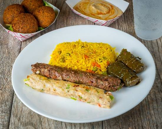 Beef and Lamb Kofta Kebab Plate