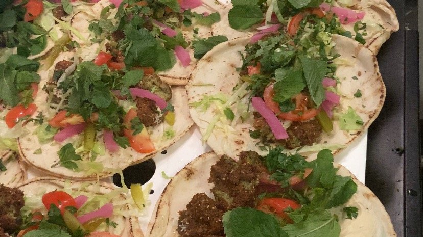 Fladbrød falafel menu (V)