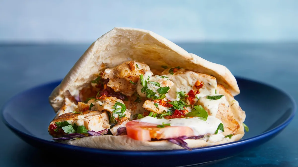 Pita med kyllingebryst