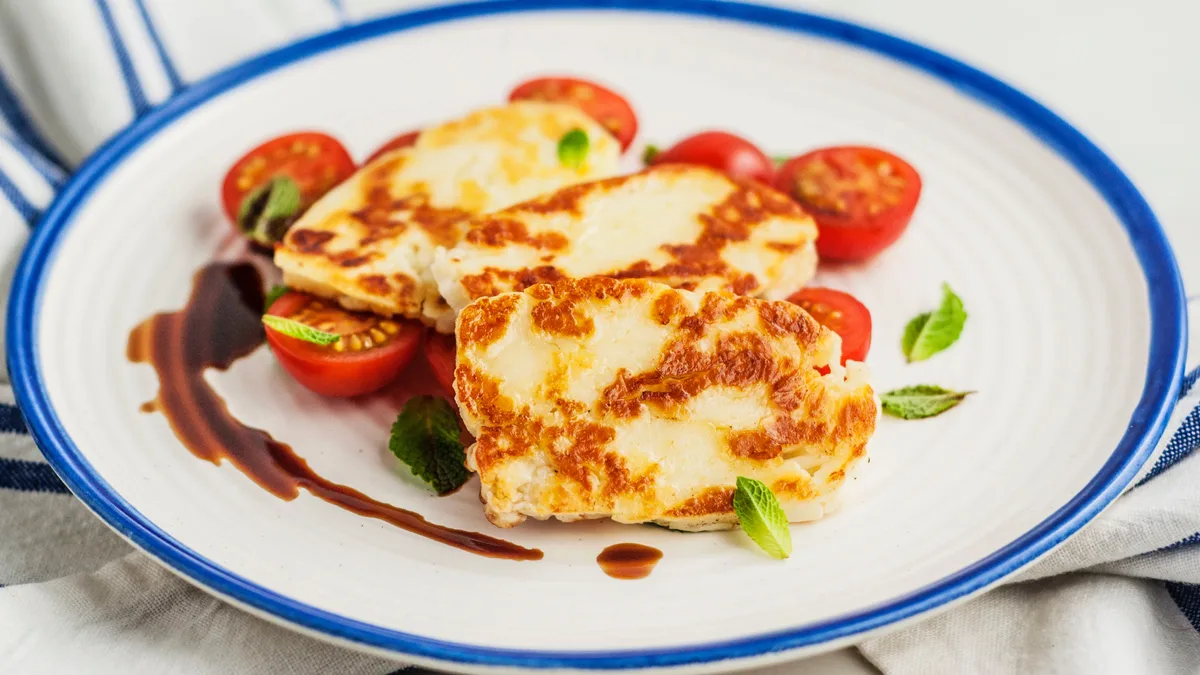 Stegt halloumi