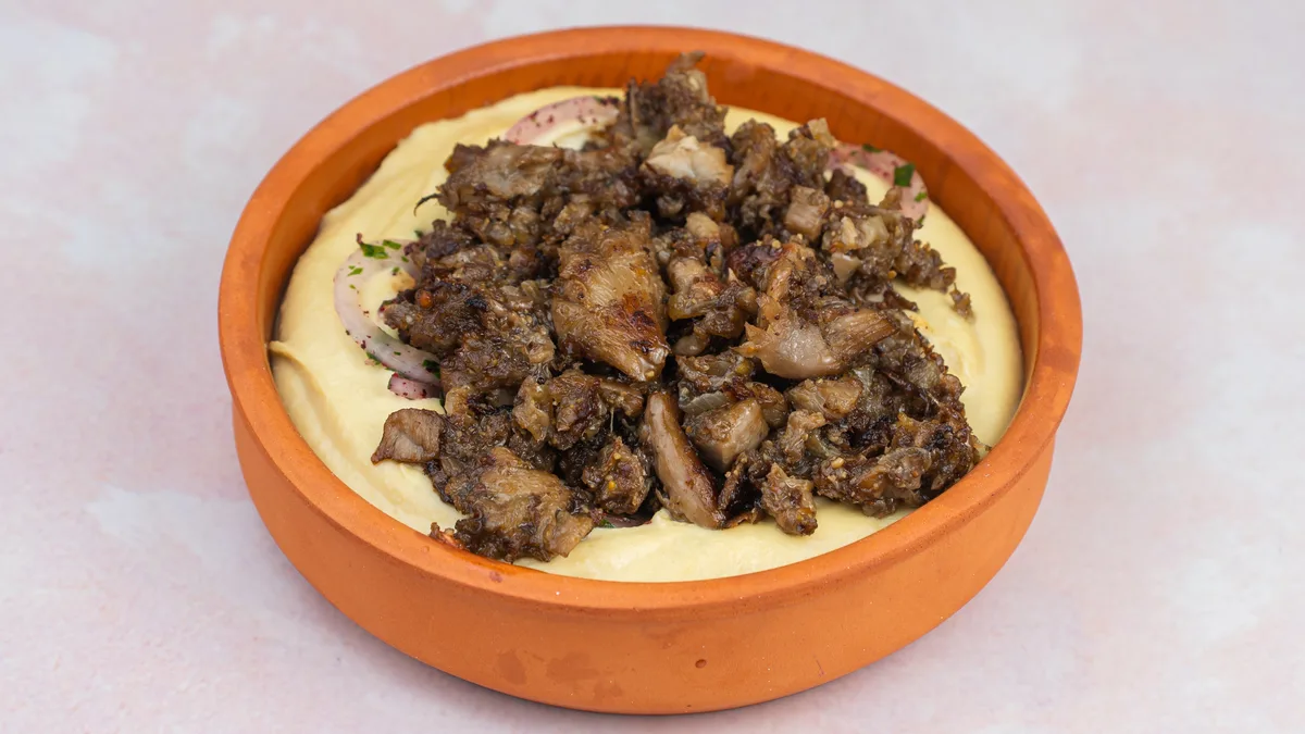 Vegan shawarma Hummus