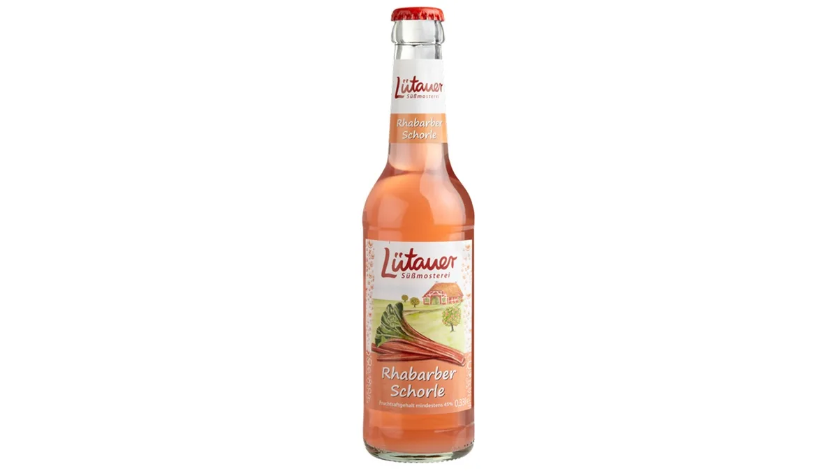 Lütauer Rhabarberschorle 0,33l