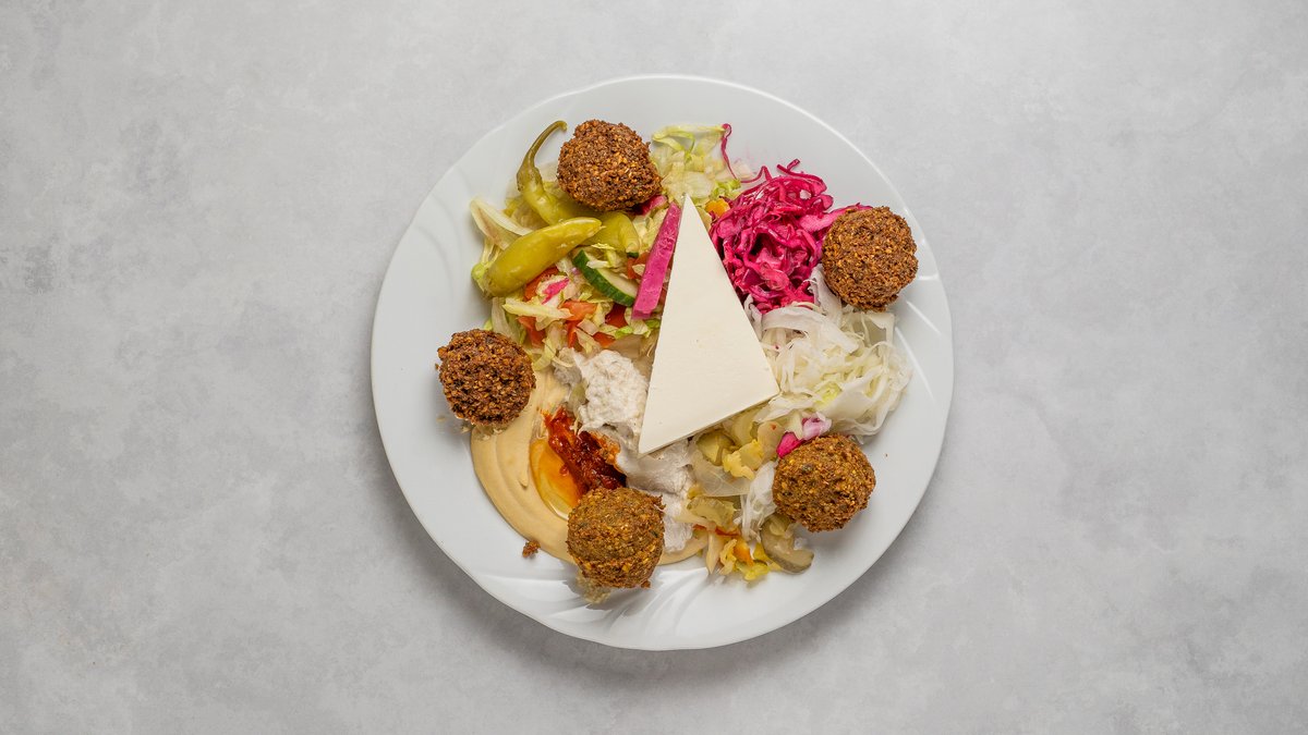 Falafelboll med fetaost