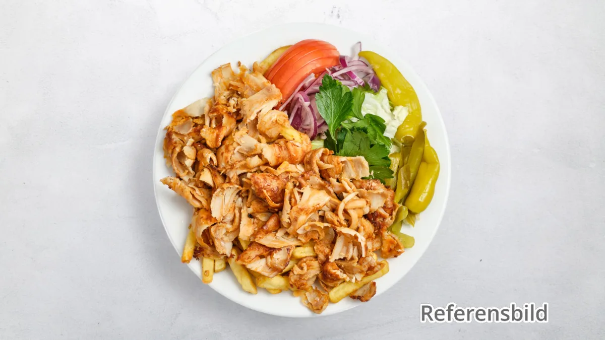 Kycklingkebabtallrik