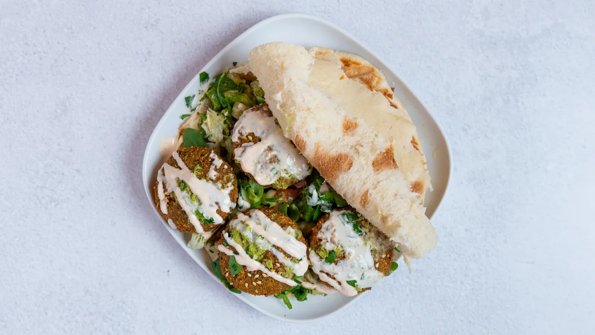 Falafel pita 🌱🥑