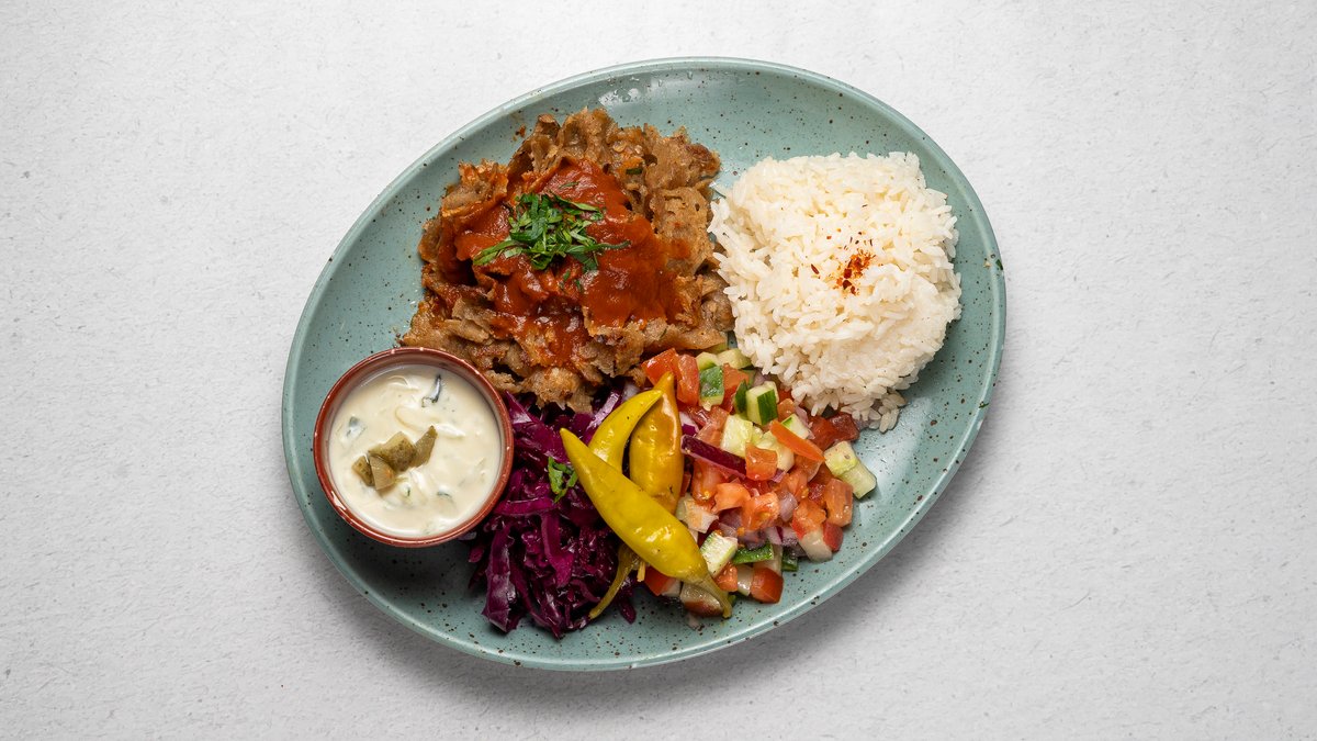 Vegansk Kebabtallrik