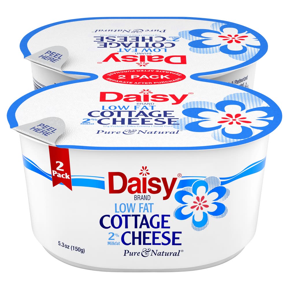 Daisy Natural Low Fat Cottage Cheese (2 x 5.3 oz)