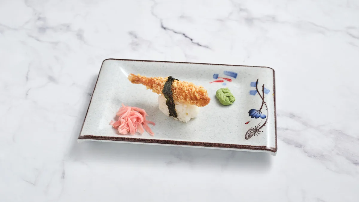 Tempurázott ropogós rák nigiri