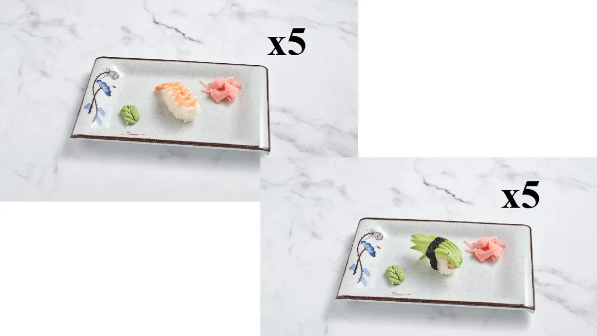 Tigrisrák - Avokádó nigiri 10 db-os