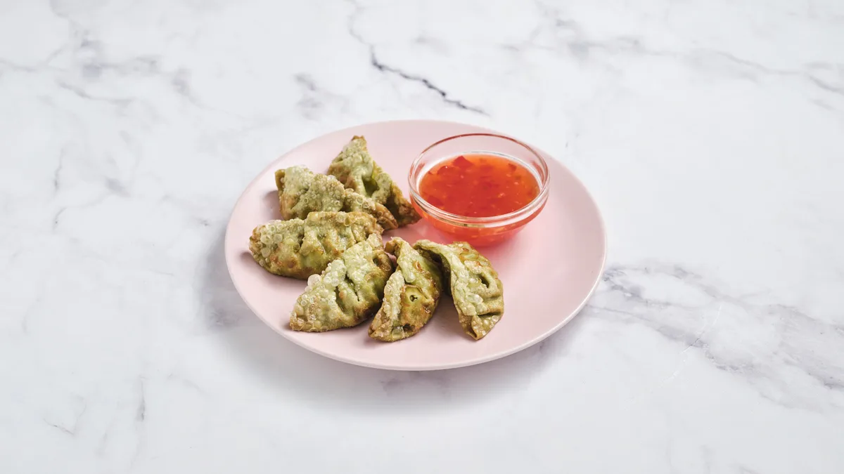 Vega gyoza dumpling édes chili szósszal
