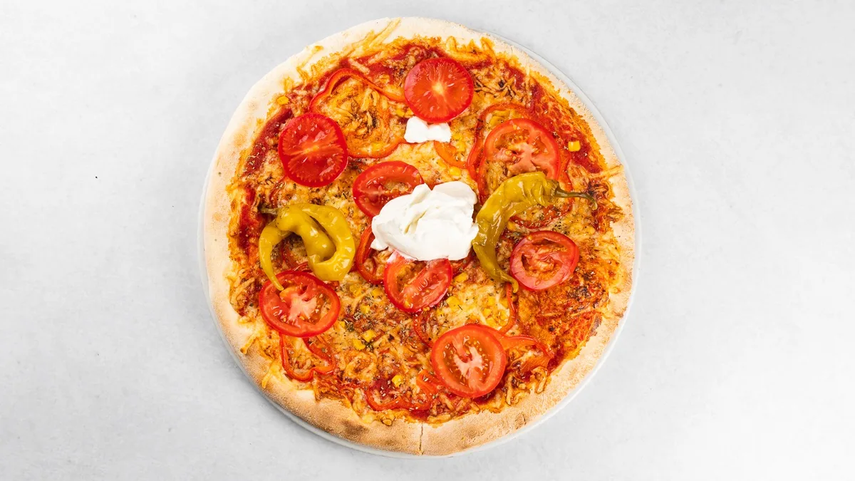 Garden pizza
