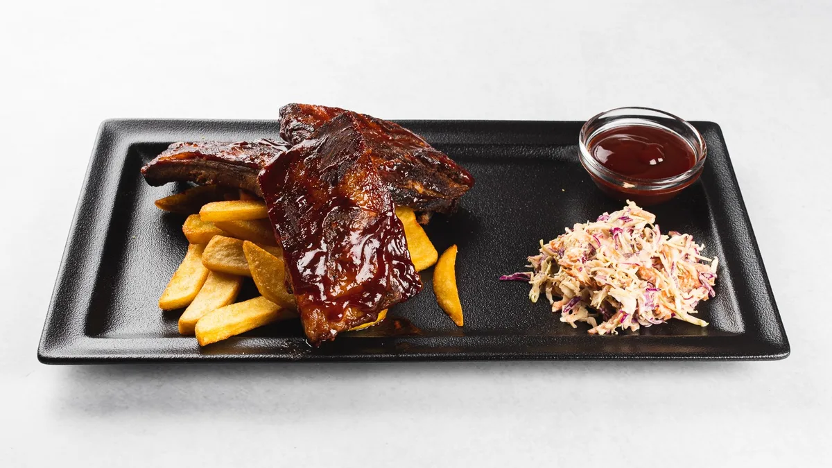 Smoked pork ribs