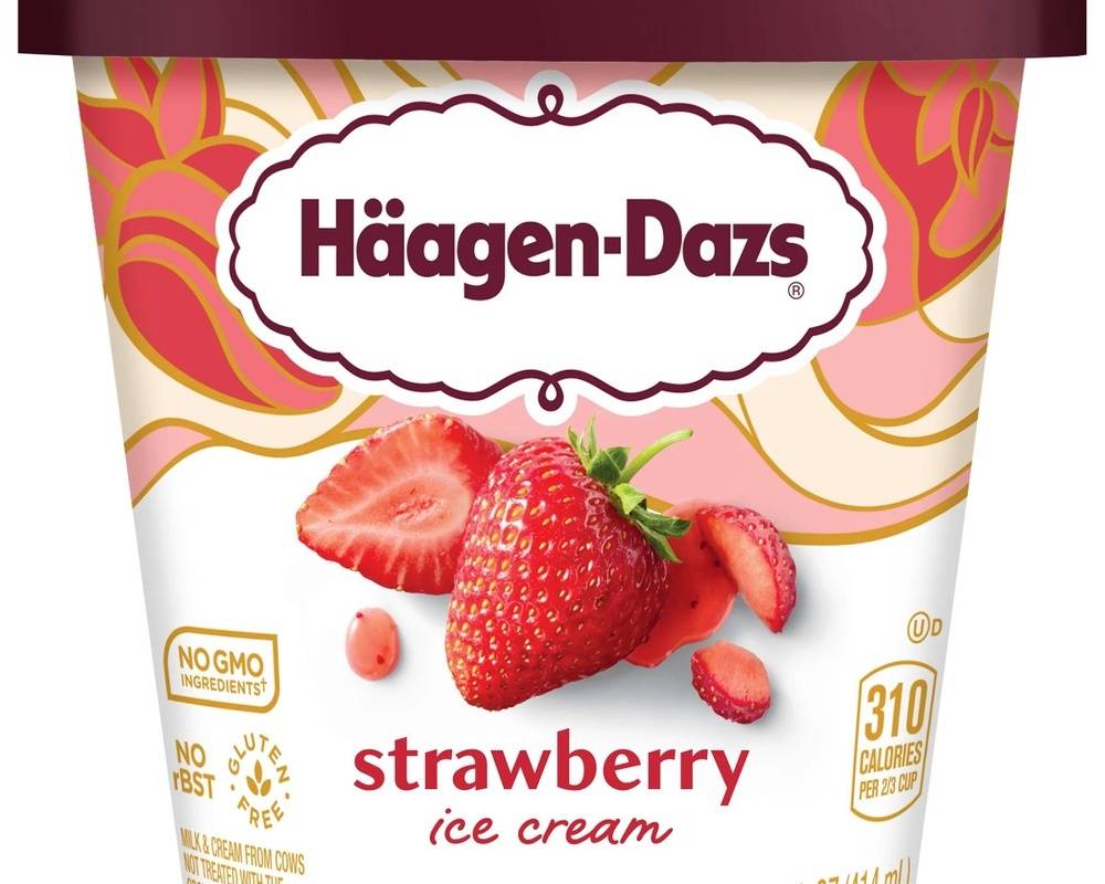 Häagen-dazs Strawberry Ice Cream, 14oz