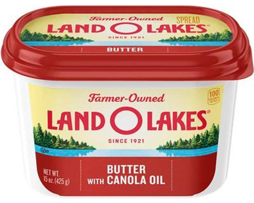 Land O Lakes Butter With Canola Oil, 15oz