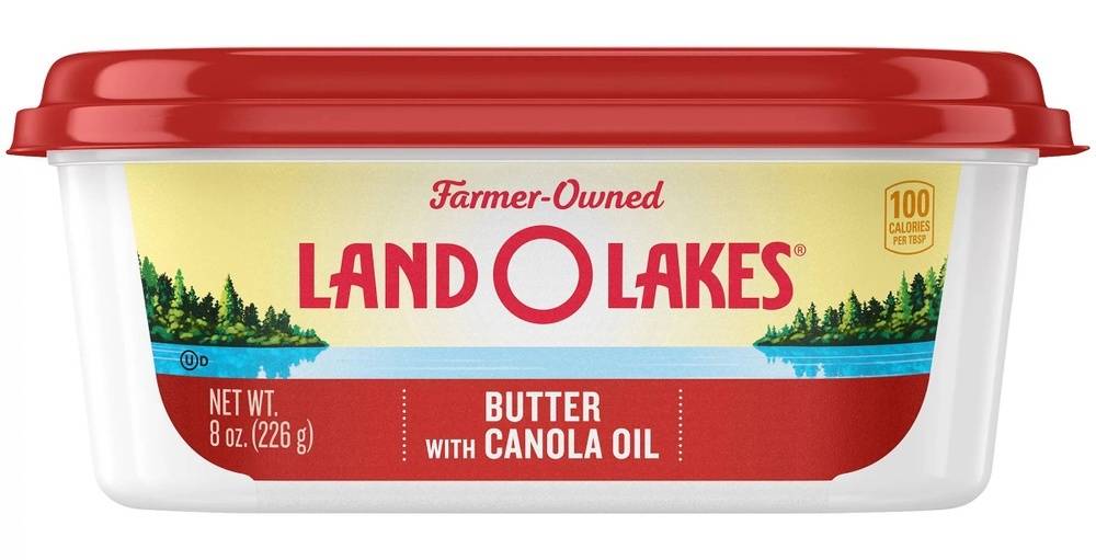 Land O Lakes Butter With Canola Oil, 8oz