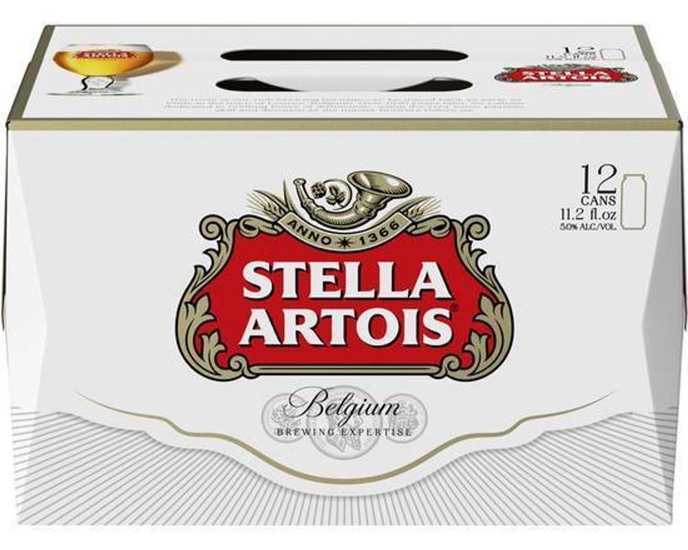 Stella Artois, 12pk-12oz Can Beer (5.2% Abv)