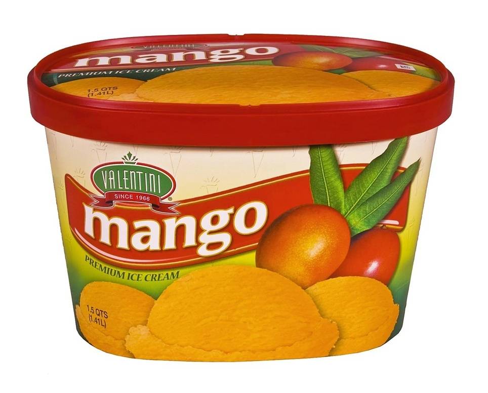Valentini Mango Ice Cream, 48oz