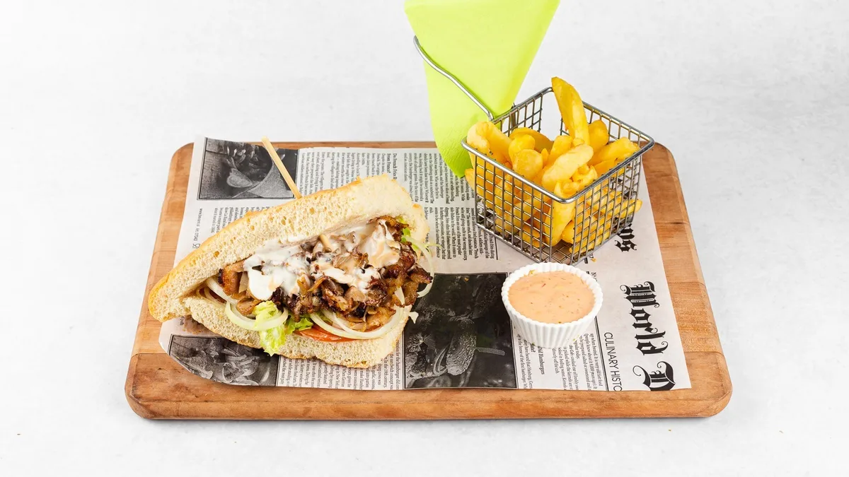 Classic kebab menu
