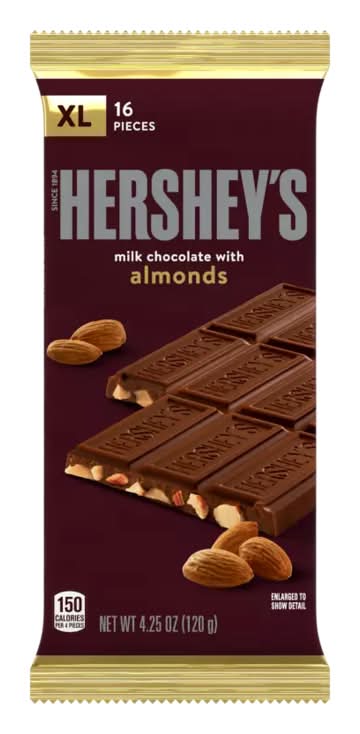Hershey's Milk Chocolate Bar with Almonds XL 4.25oz
