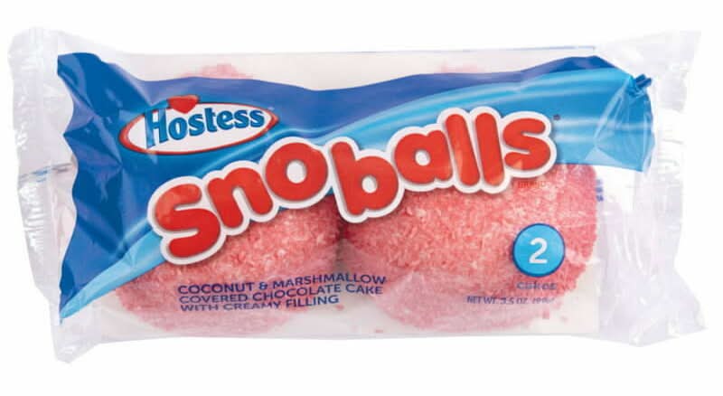 Hostess Sno Balls Snack Cakes 2-Count