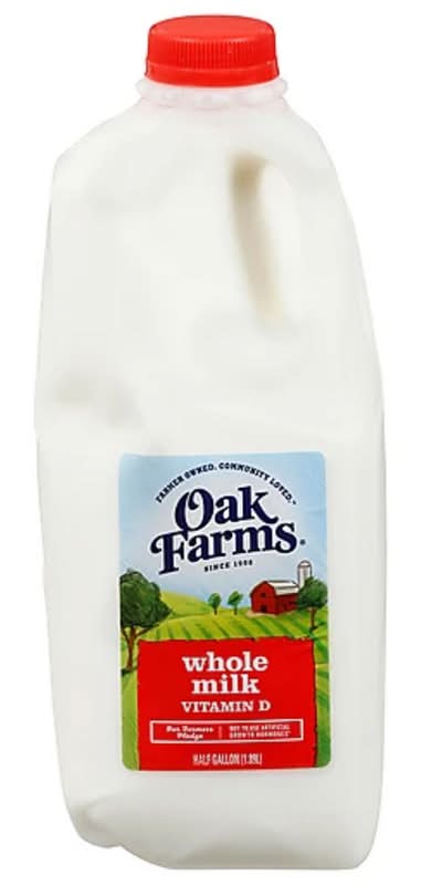 Oak Farms Whole Milk Bottle 64oz