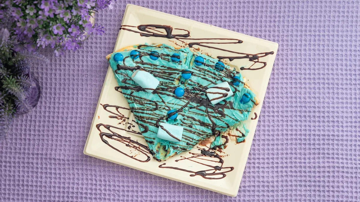 Blue Toffee Crepe