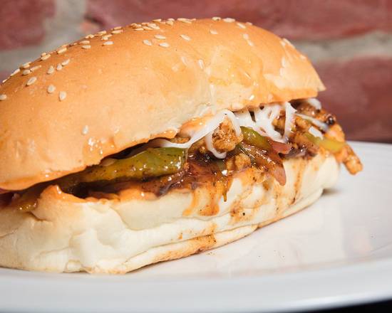 BBQ and Red Onion Chicken Cheesesteak