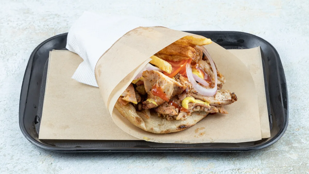 Σουβλάκι Χοιρινό σε Sandwich