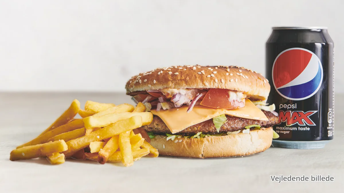 Cheese Angus Burger Menu